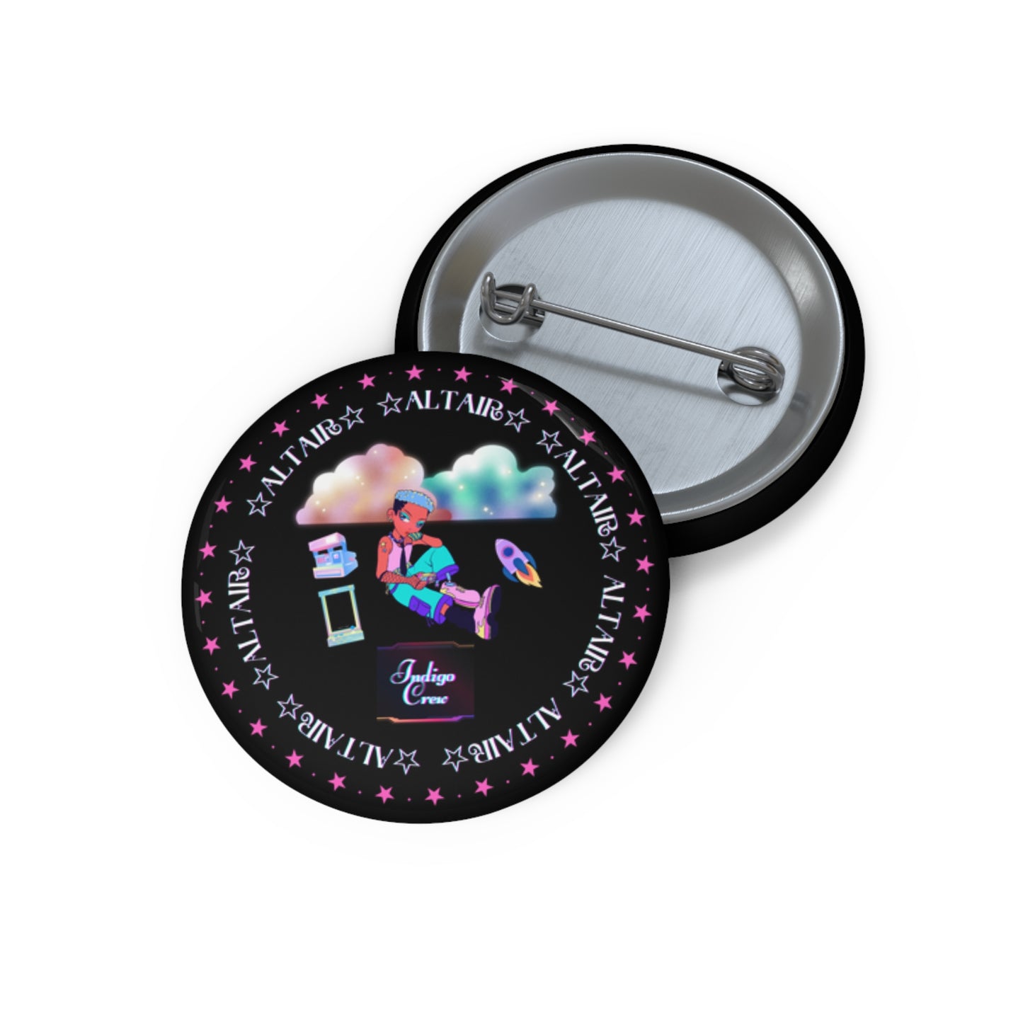 Indigo-Crew Altair Pin Buttons