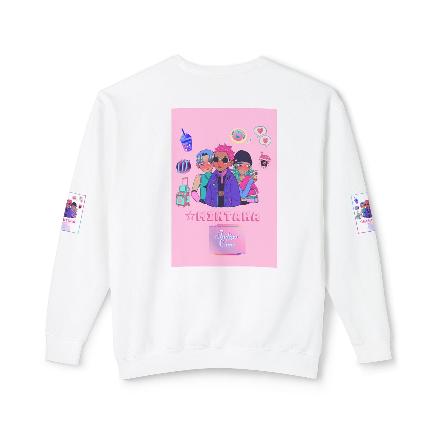 Indigo-Crew Mintaka Unisex Lightweight Crewneck Sweatshirt