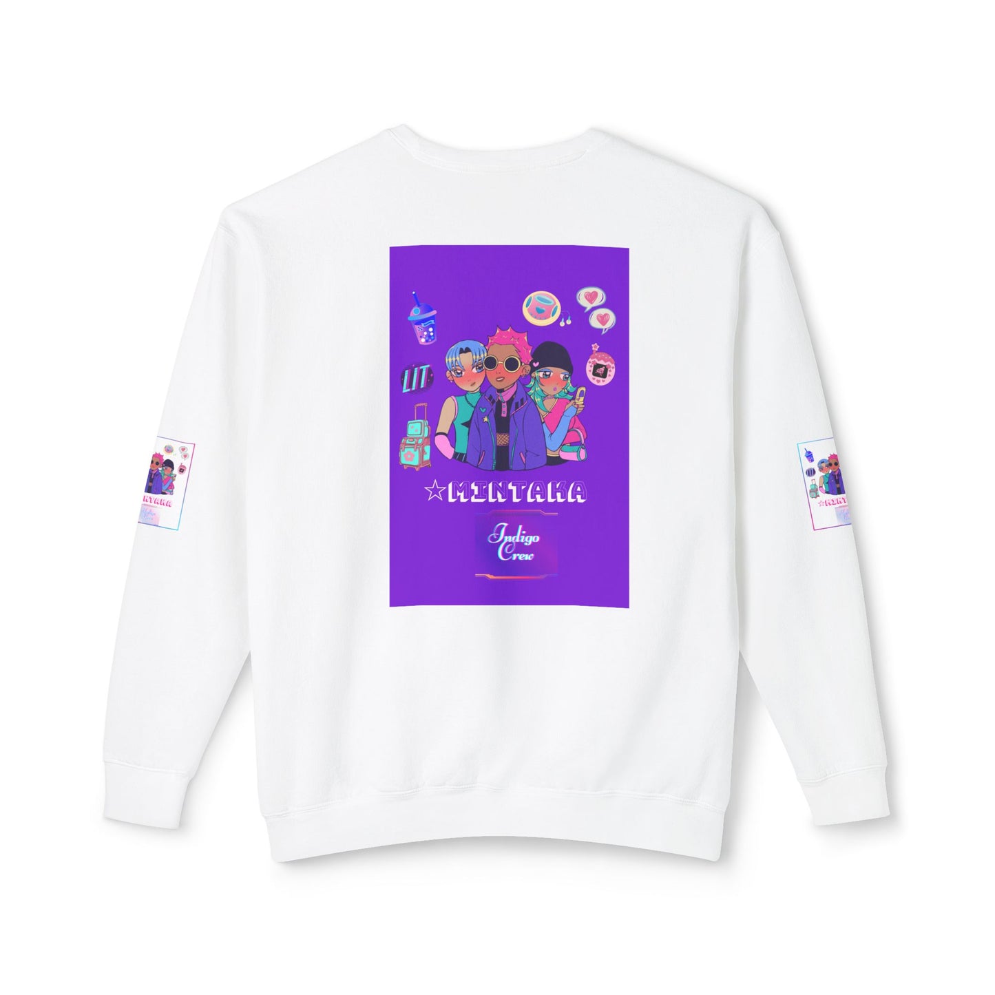 Indigo-Crew Mintaka Unisex Lightweight Crewneck Sweatshirt