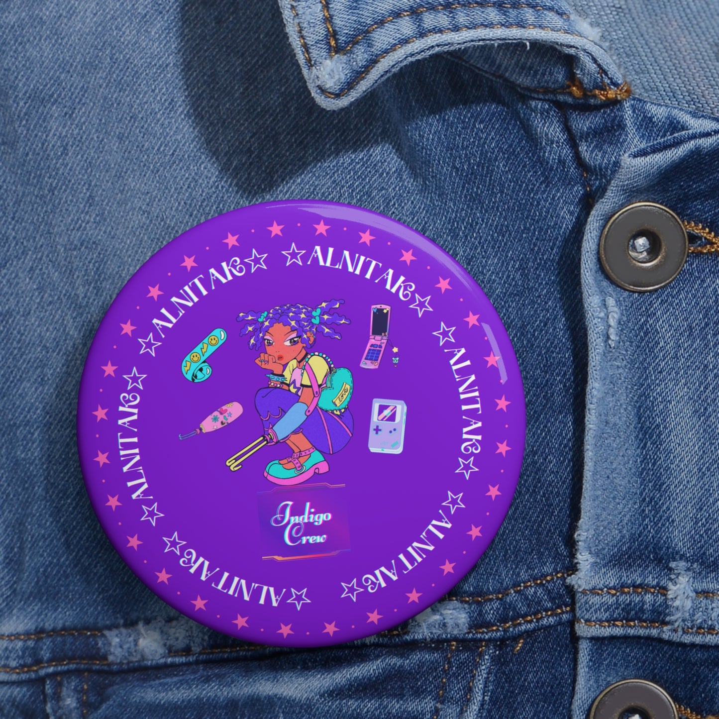 Indigo-Crew Alnitak Pin Buttons
