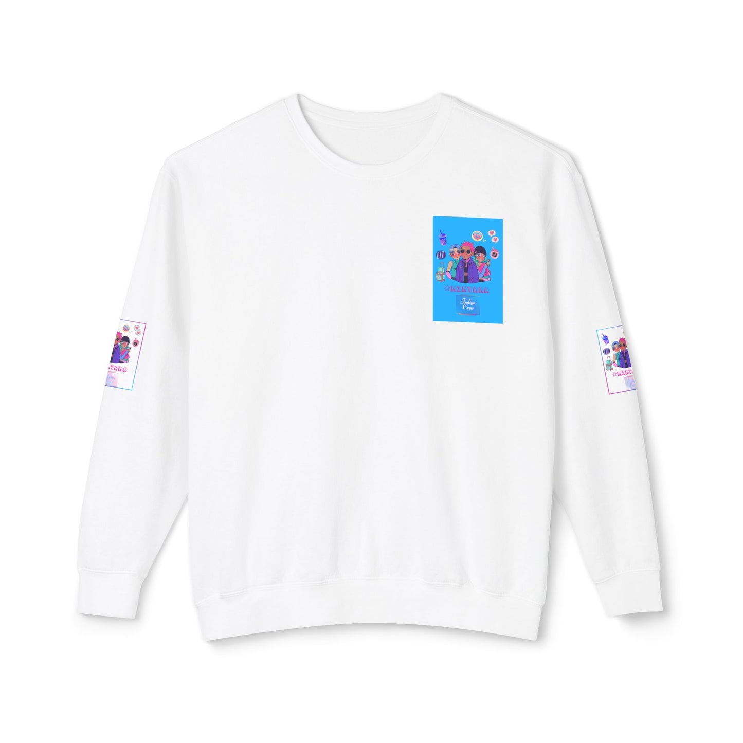 Indigo-Crew Mintaka Unisex Lightweight Crewneck Sweatshirt
