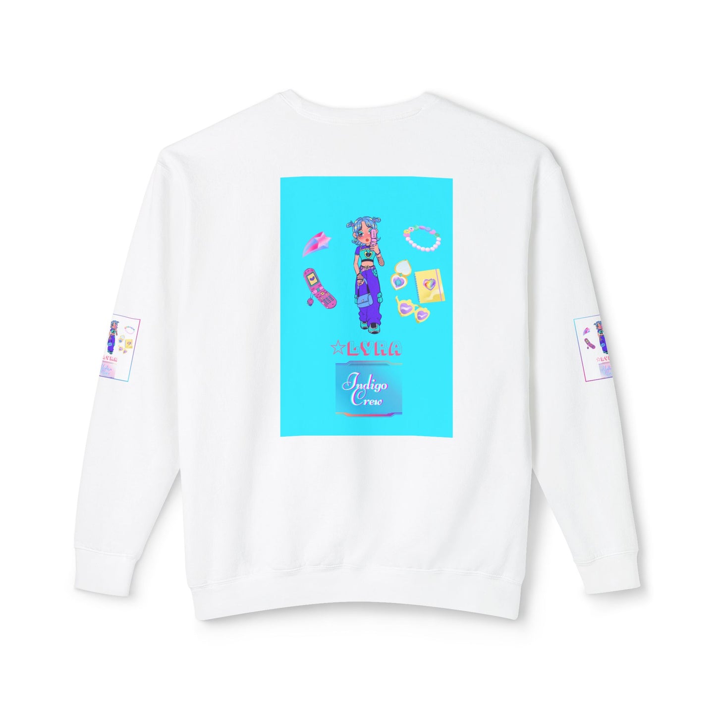 Indigo-Crew Lyra Unisex Lightweight Crewneck Sweatshirt
