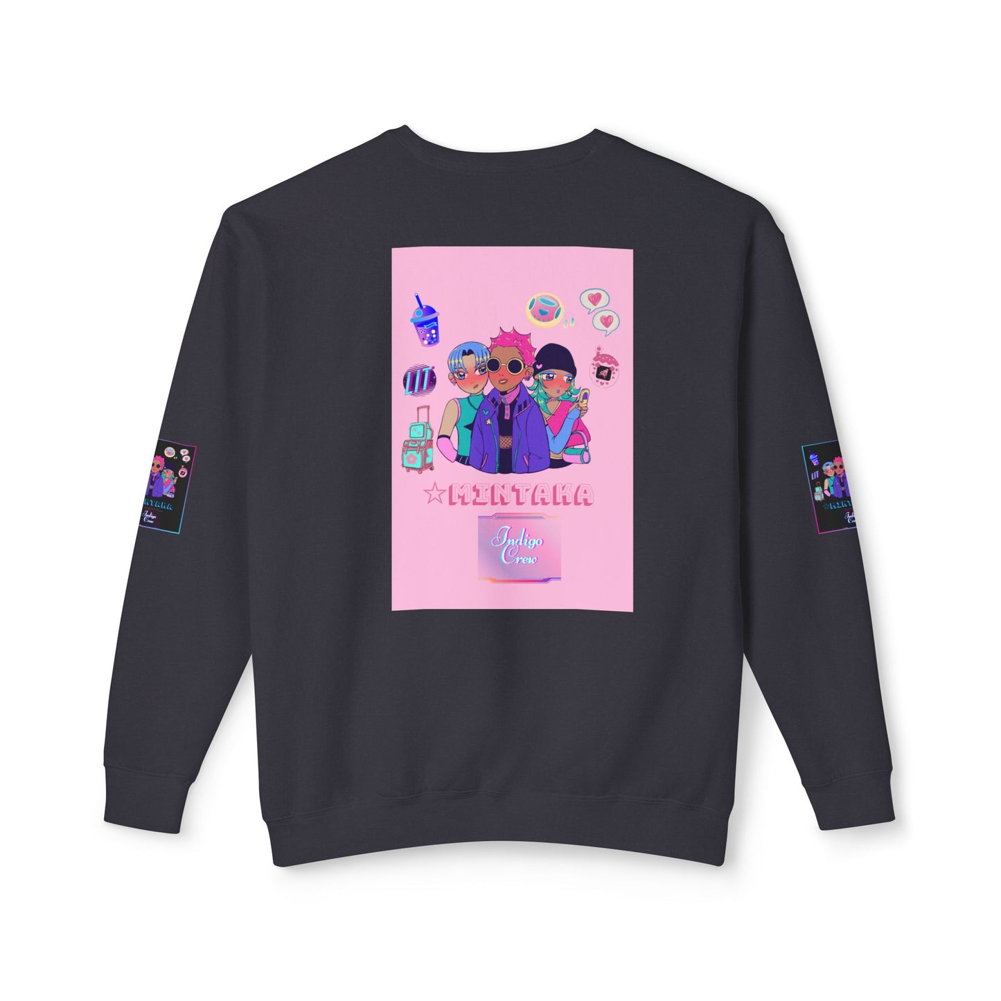 Indigo-Crew Mintaka Unisex Lightweight Crewneck Sweatshirt