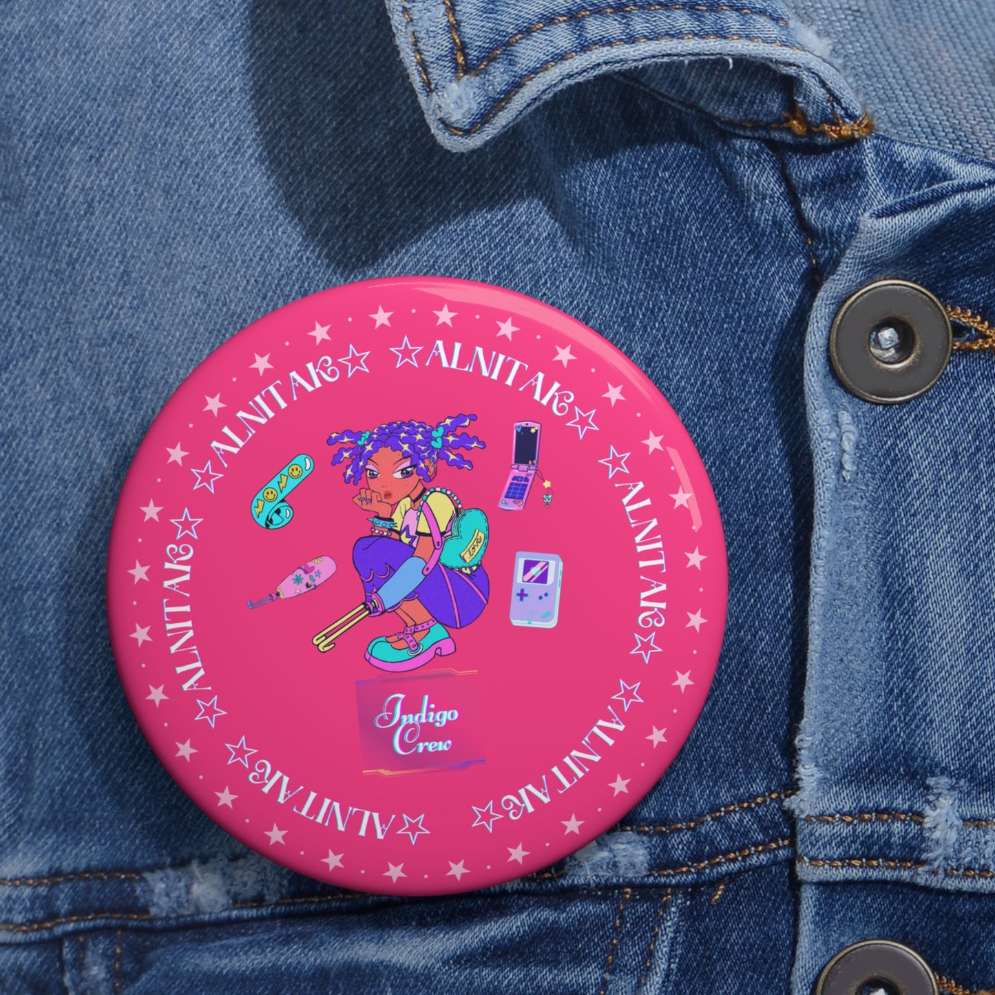 Indigo-Crew Alnitak Pin Buttons