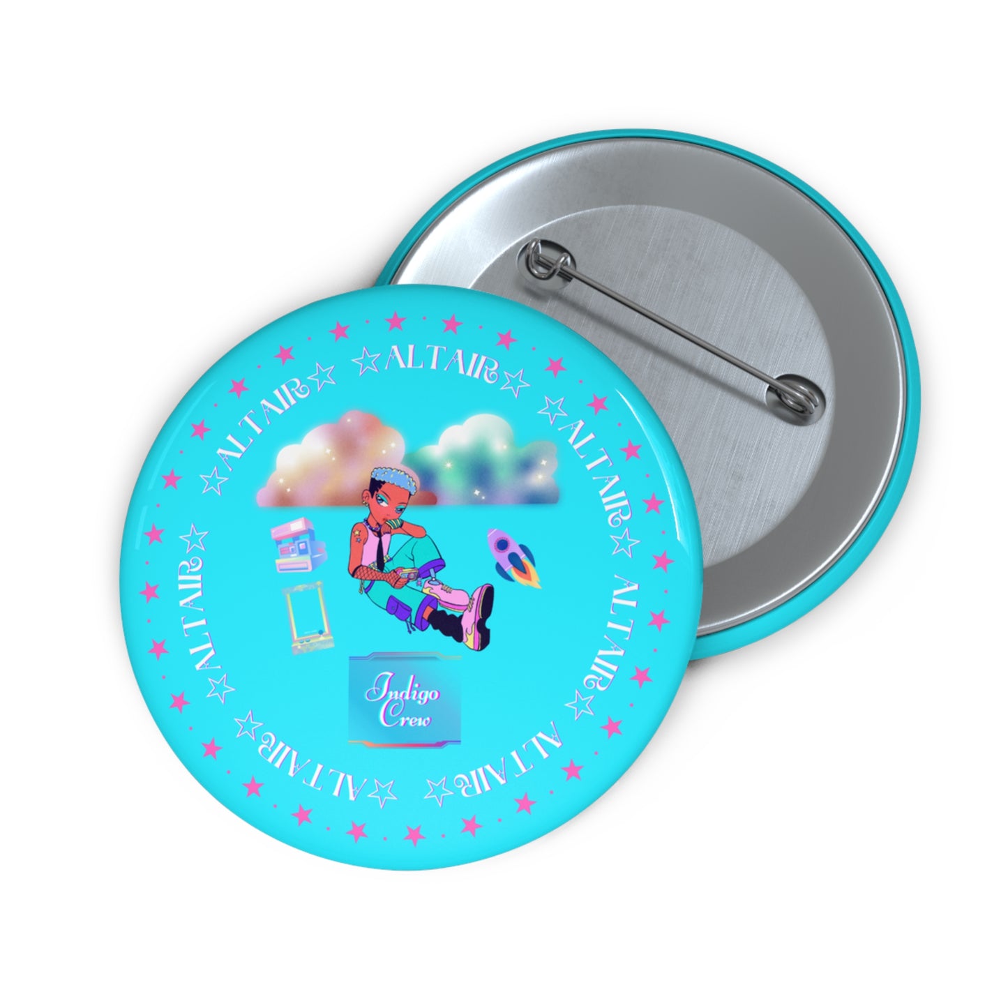 Indigo-Crew Altair Pin Buttons