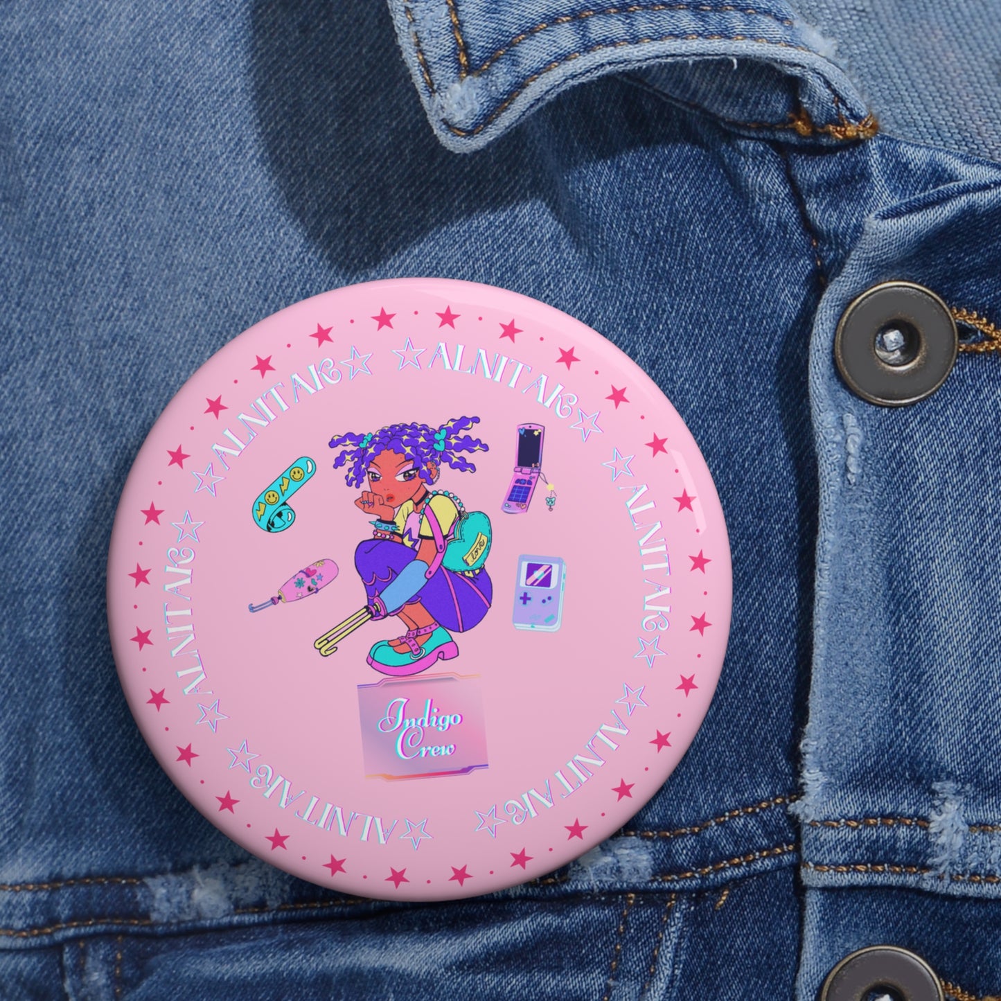 Indigo-Crew Alnitak Pin Buttons