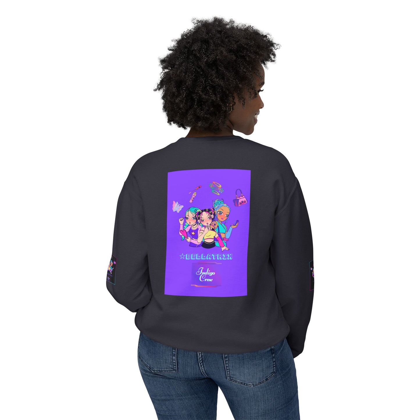Indigo-Crew Bellatrix Unisex Lightweight Crewneck Sweatshirt