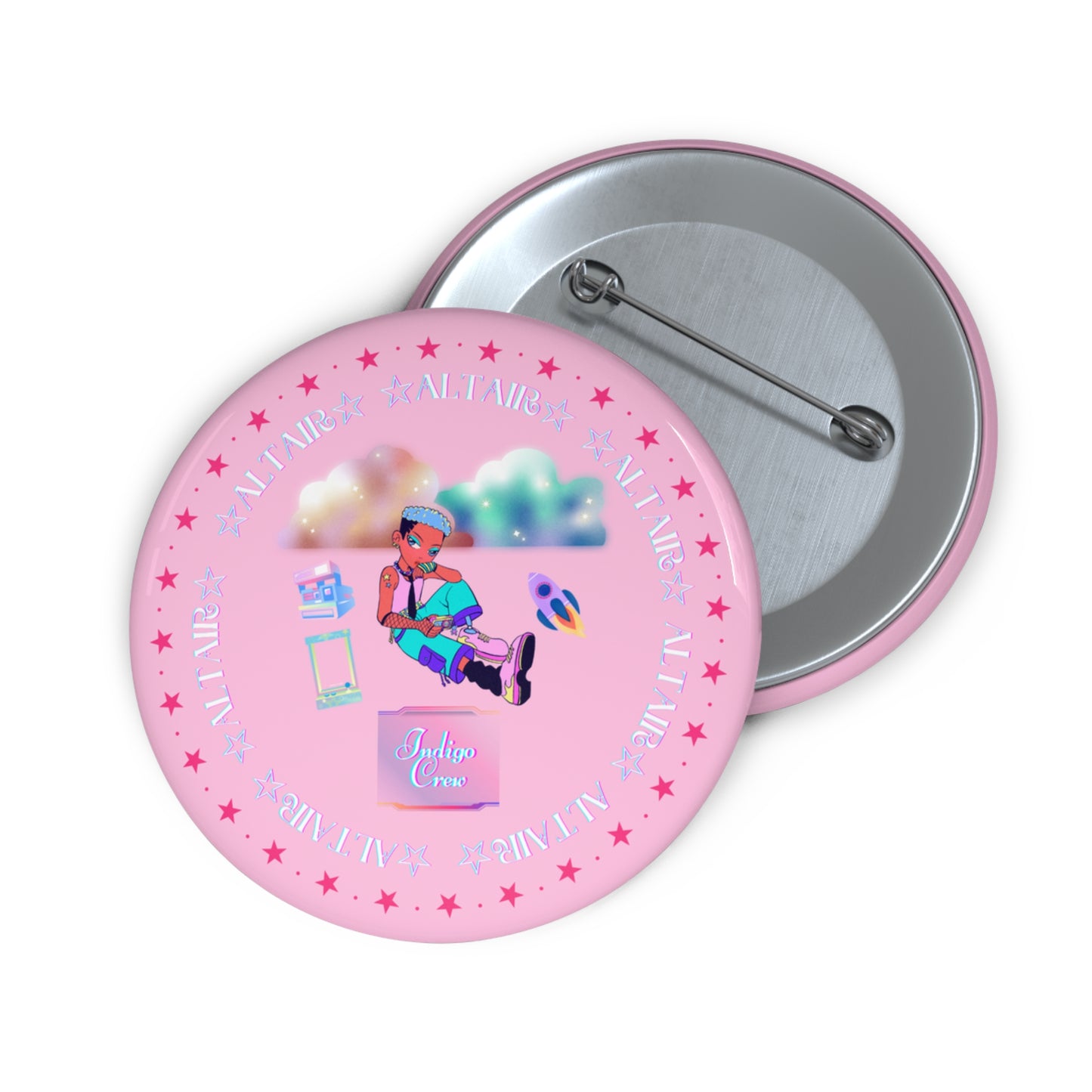 Indigo-Crew Altair Pin Buttons