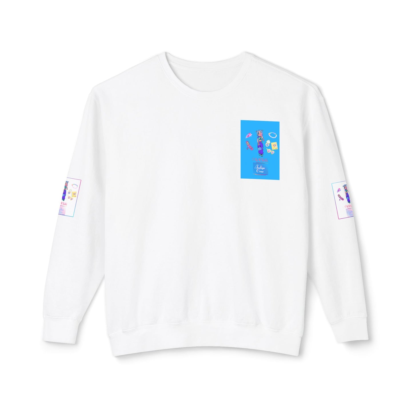 Indigo-Crew Lyra Unisex Lightweight Crewneck Sweatshirt