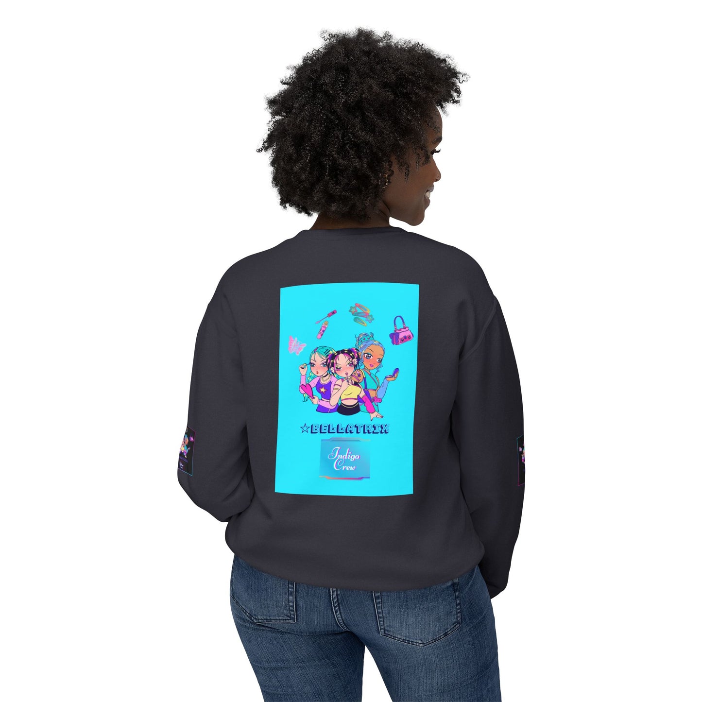 Indigo-Crew Bellatrix Unisex Lightweight Crewneck Sweatshirt