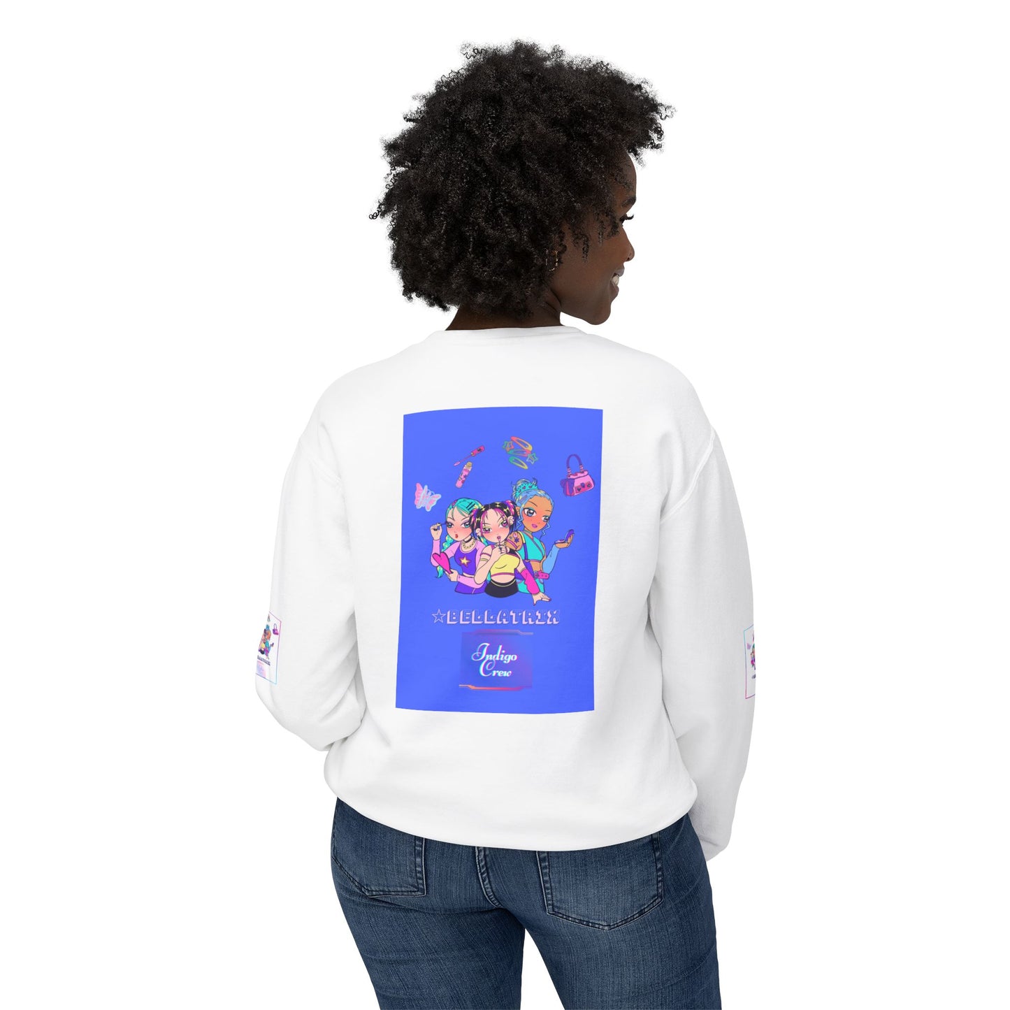 Indigo-Crew Bellatrix Unisex Lightweight Crewneck Sweatshirt