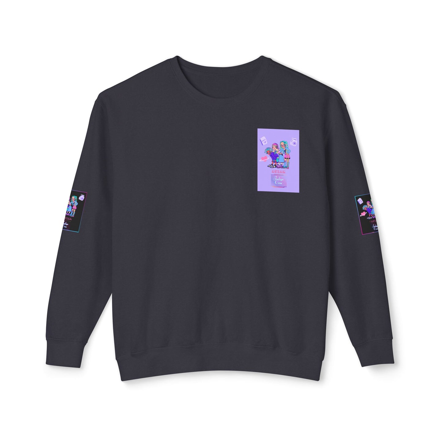 Indigo-Crew Avian Unisex Lightweight Crewneck Sweatshirt