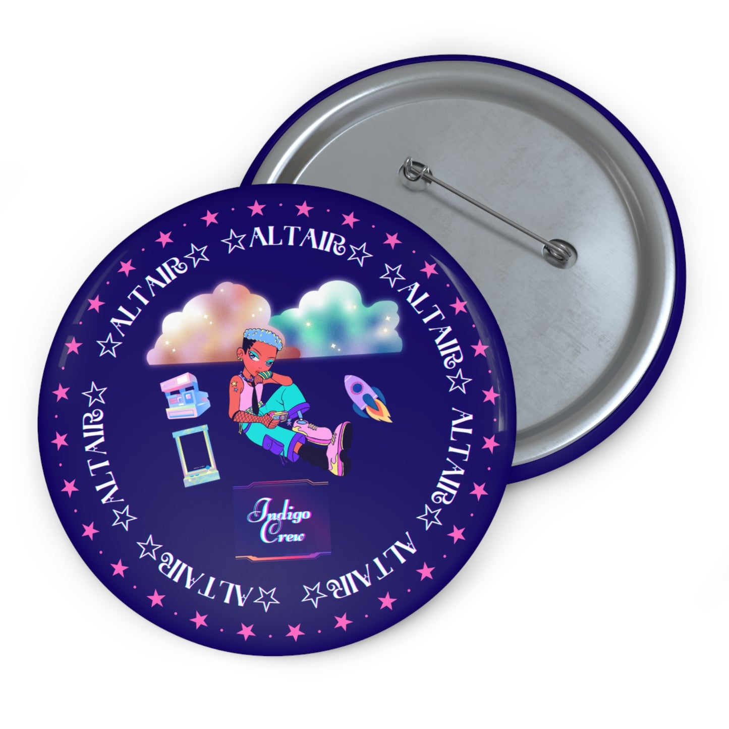 Indigo-Crew Altair Pin Buttons