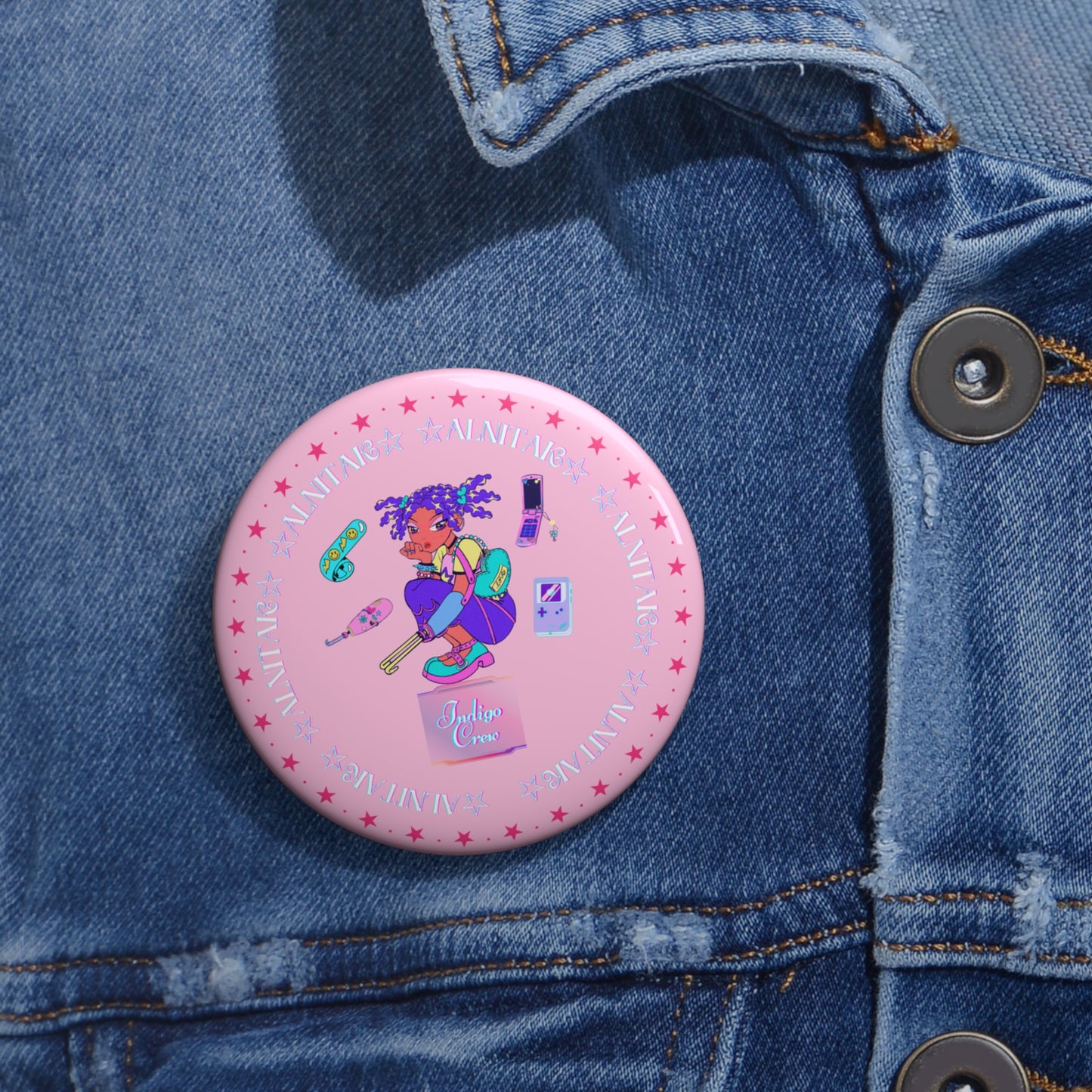 Indigo-Crew Alnitak Pin Buttons