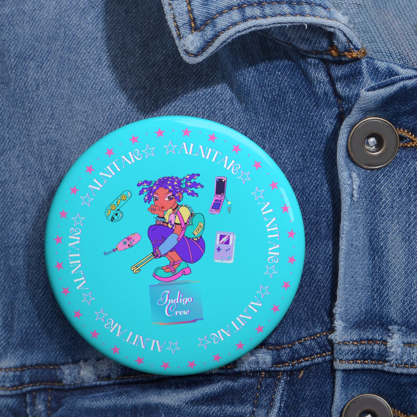 Indigo-Crew Alnitak Pin Buttons