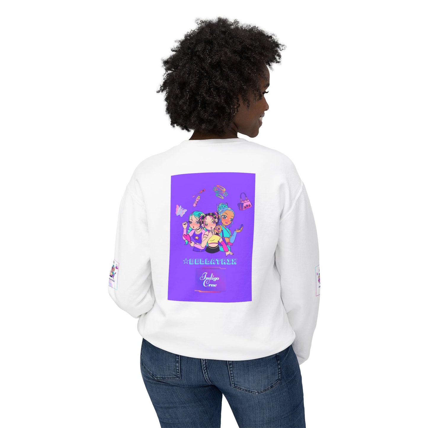 Indigo-Crew Bellatrix Unisex Lightweight Crewneck Sweatshirt