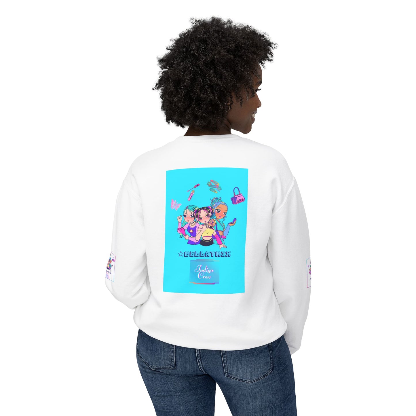 Indigo-Crew Bellatrix Unisex Lightweight Crewneck Sweatshirt