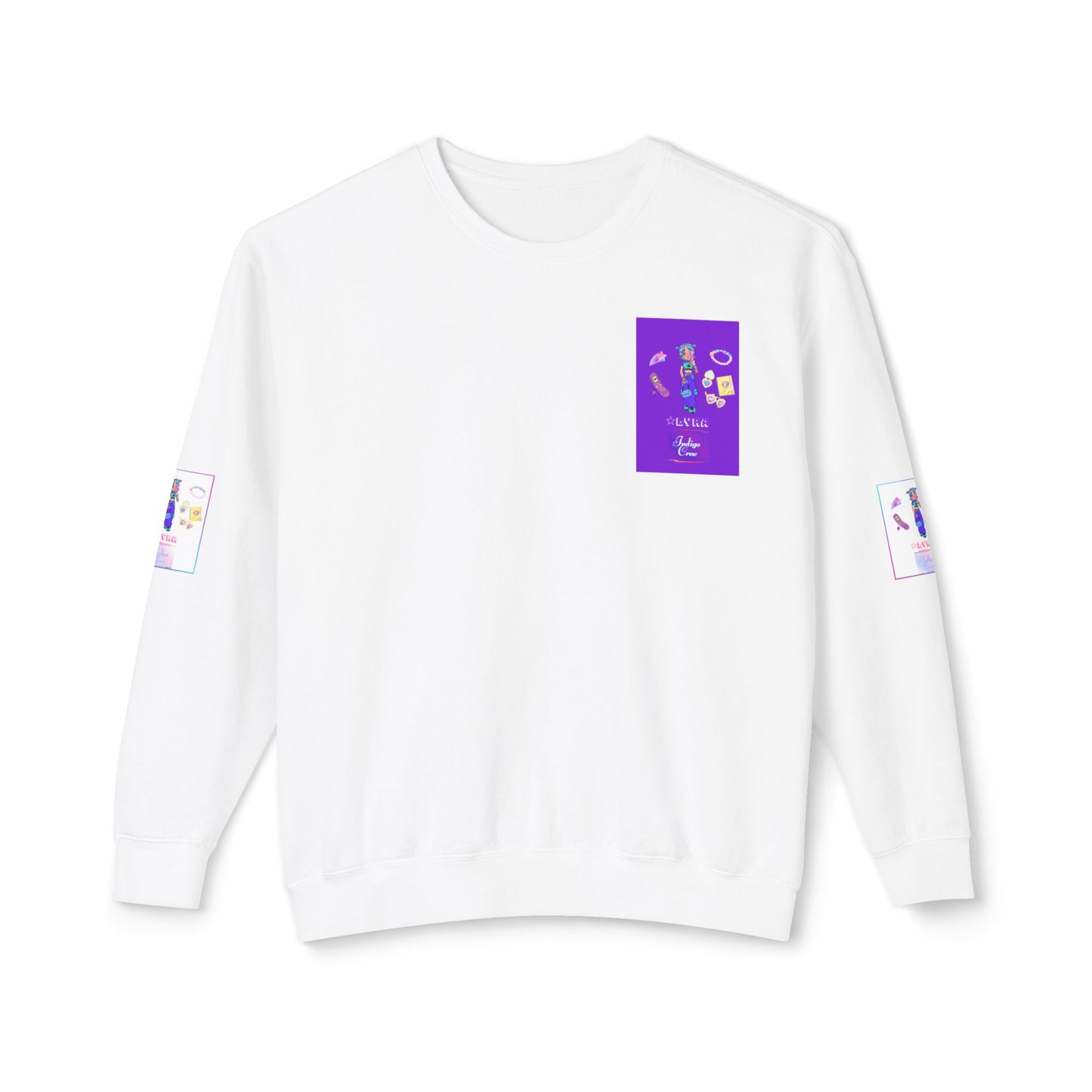 Indigo-Crew Lyra Unisex Lightweight Crewneck Sweatshirt