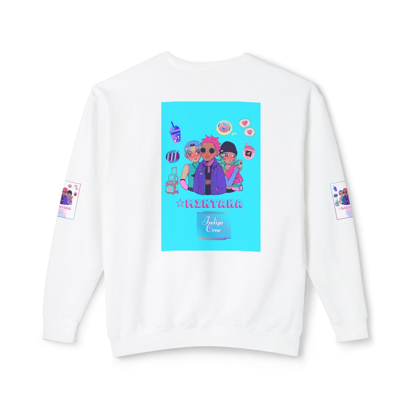 Indigo-Crew Mintaka Unisex Lightweight Crewneck Sweatshirt