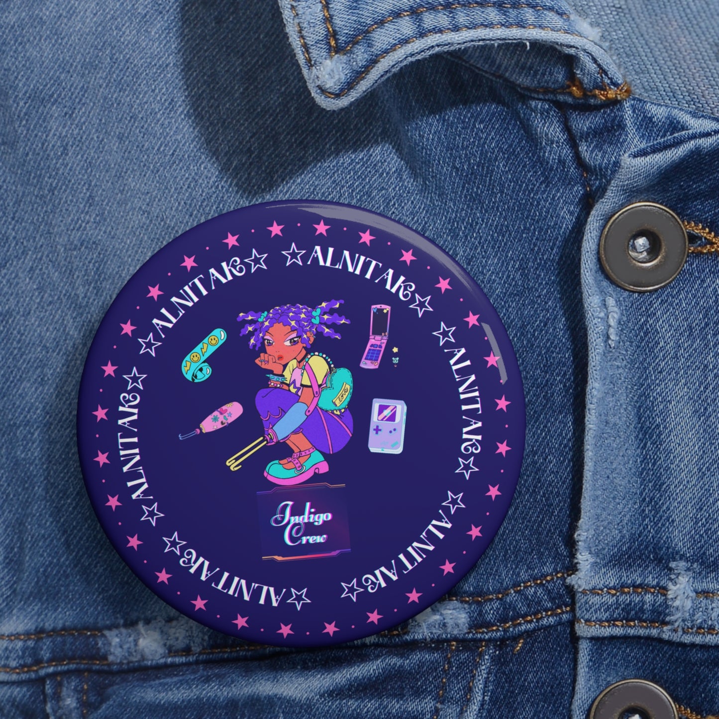 Indigo-Crew Alnitak Pin Buttons