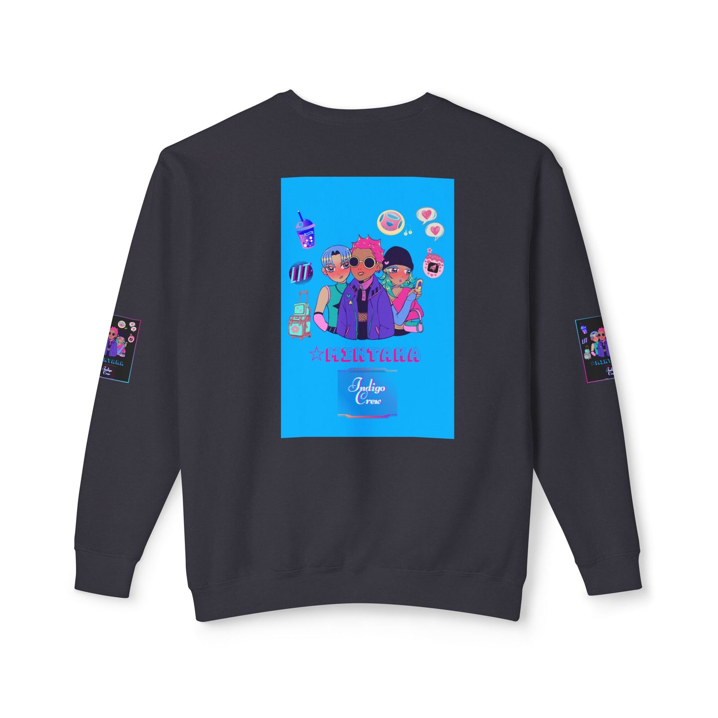 Indigo-Crew Mintaka Unisex Lightweight Crewneck Sweatshirt