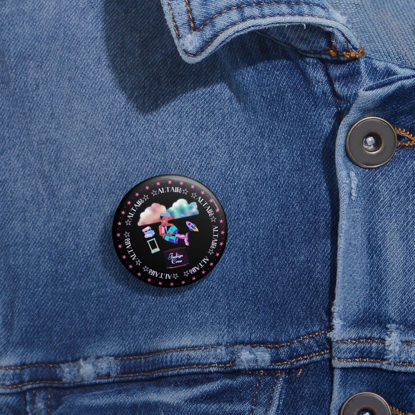 Indigo-Crew Altair Pin Buttons
