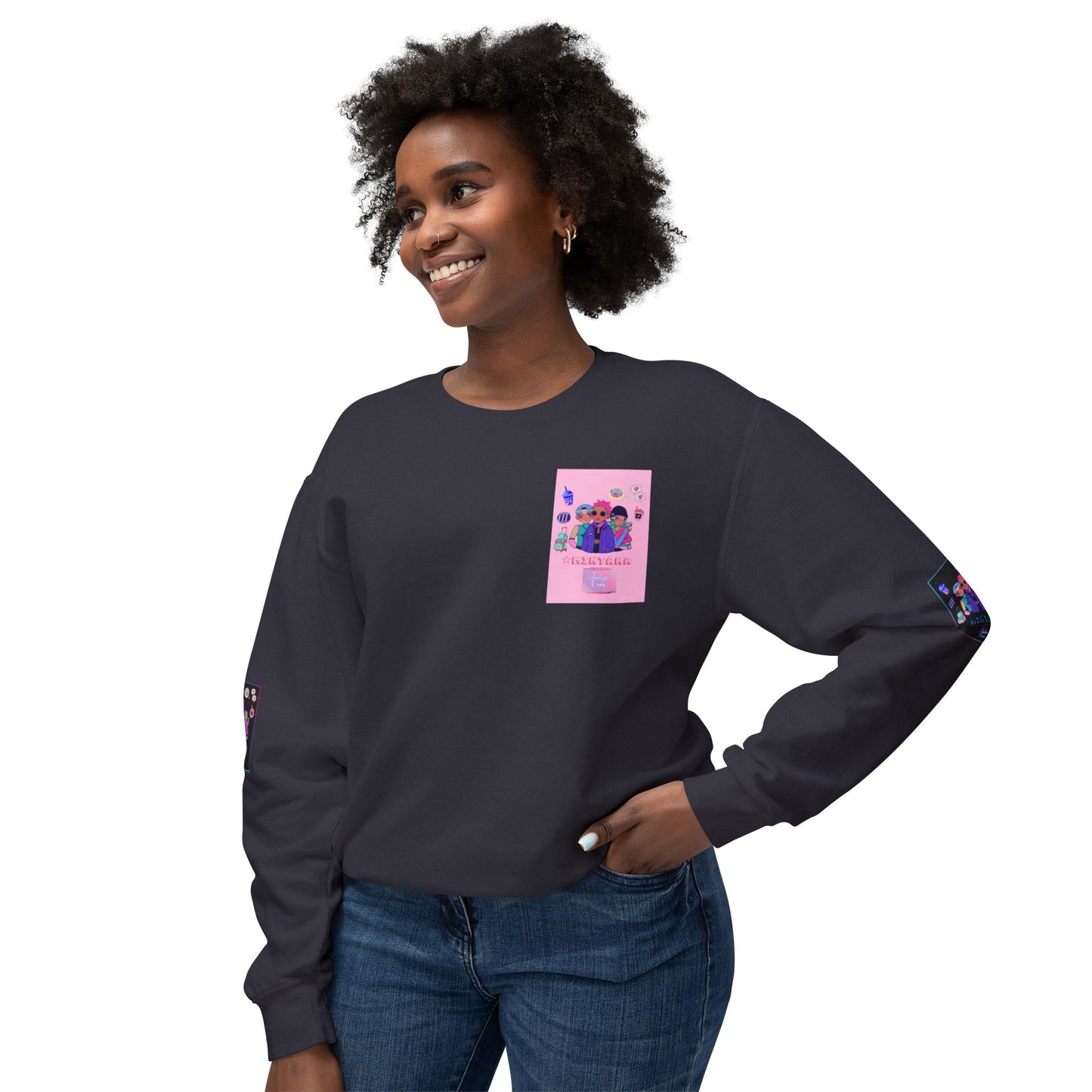 Indigo-Crew Mintaka Unisex Lightweight Crewneck Sweatshirt