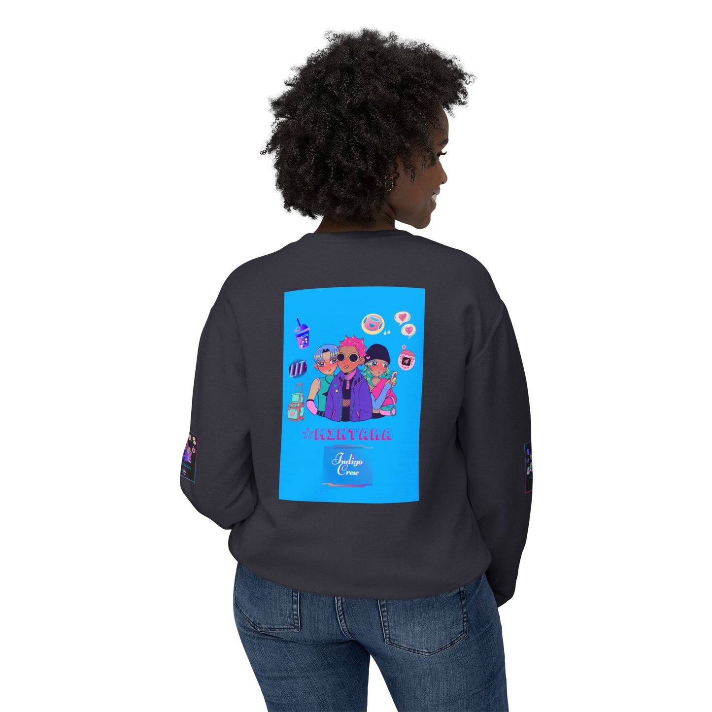 Indigo-Crew Mintaka Unisex Lightweight Crewneck Sweatshirt
