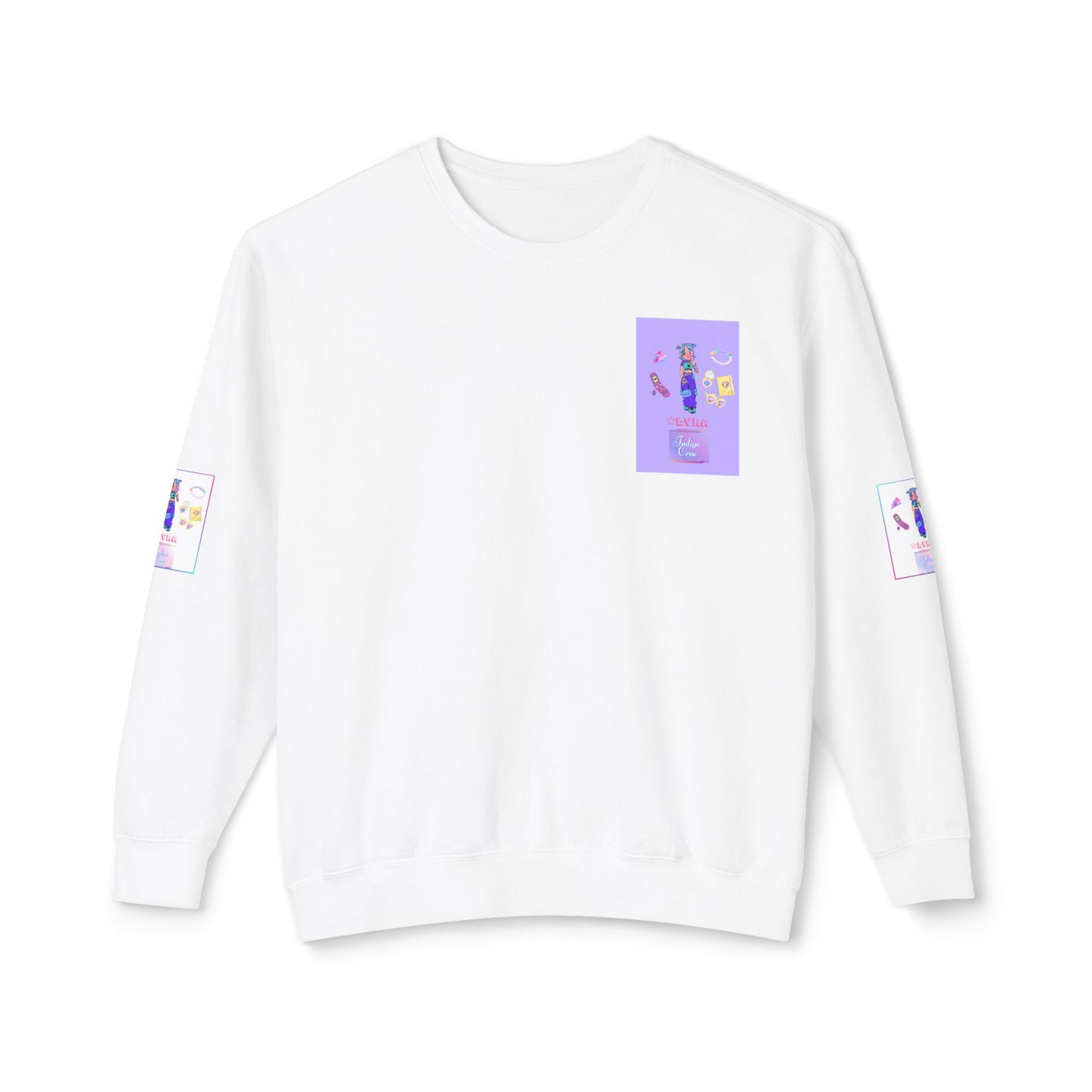 Indigo-Crew Lyra Unisex Lightweight Crewneck Sweatshirt