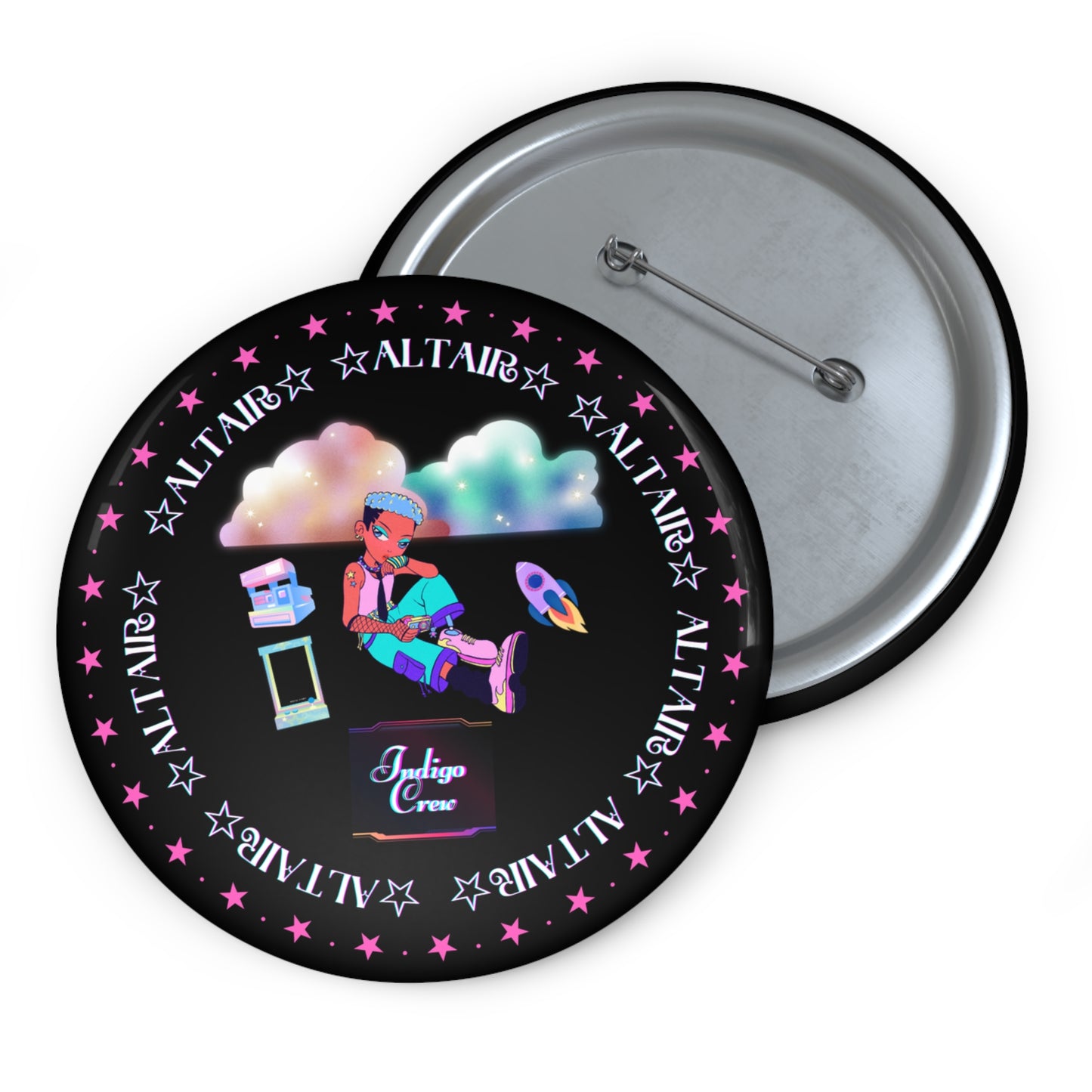 Indigo-Crew Altair Pin Buttons