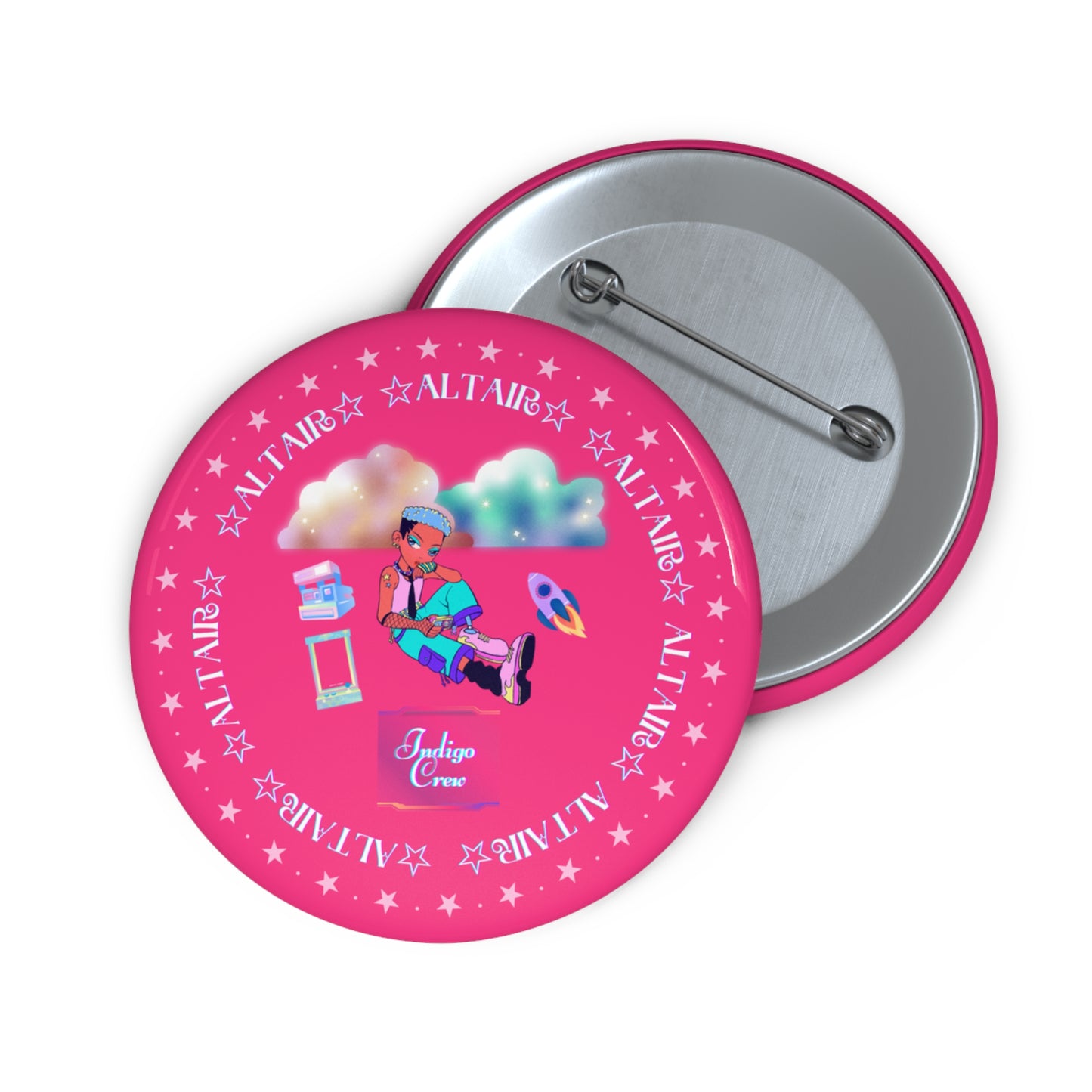 Indigo-Crew Altair Pin Buttons