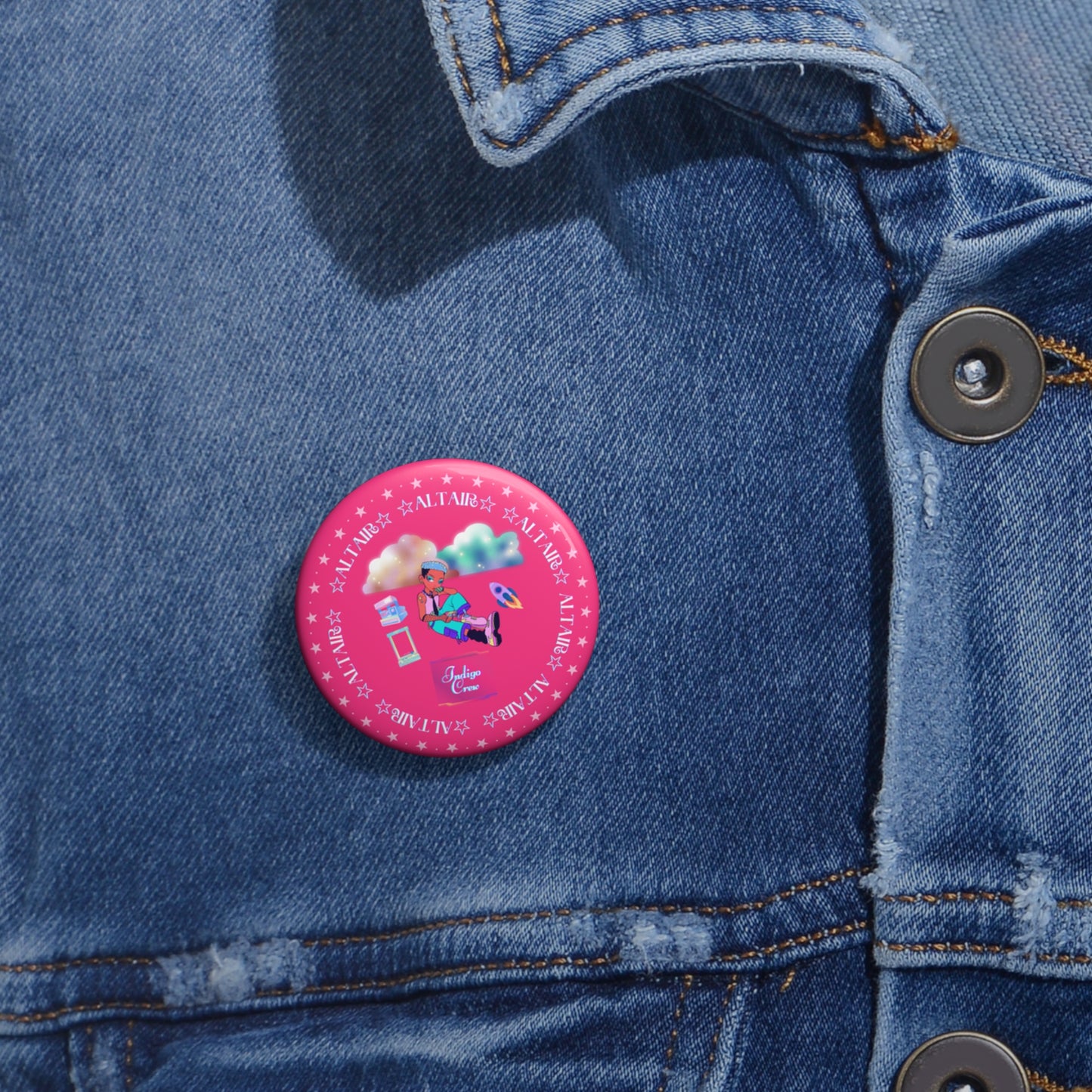 Indigo-Crew Altair Pin Buttons