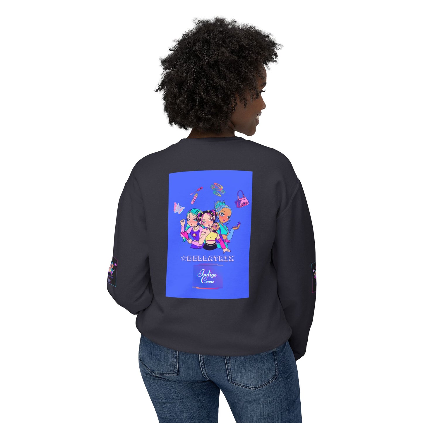 Indigo-Crew Bellatrix Unisex Lightweight Crewneck Sweatshirt