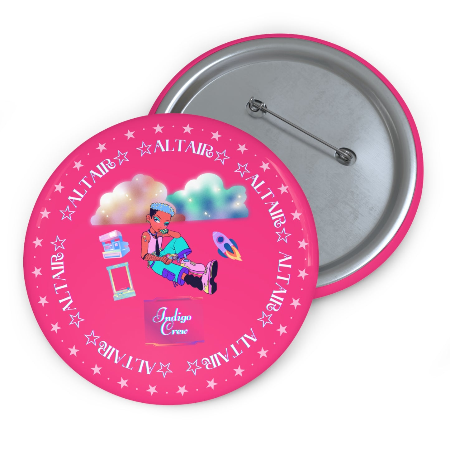 Indigo-Crew Altair Pin Buttons