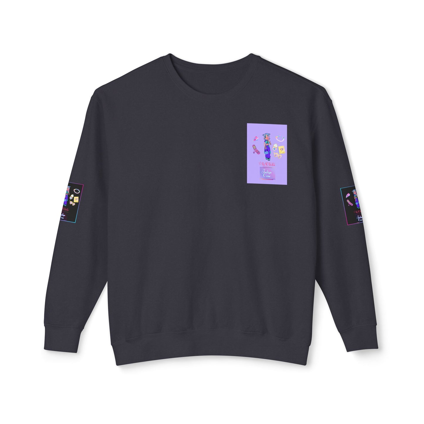 Indigo-Crew Lyra Unisex Lightweight Crewneck Sweatshirt
