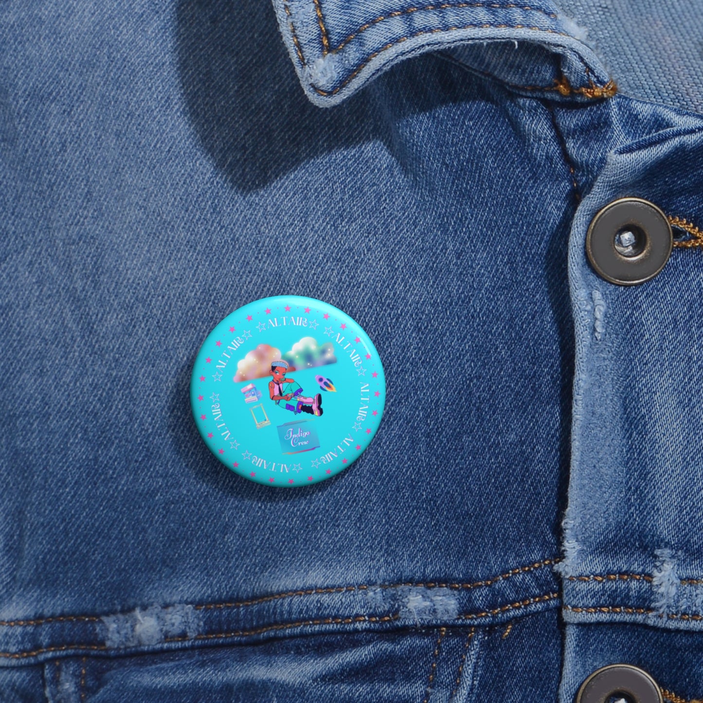 Indigo-Crew Altair Pin Buttons