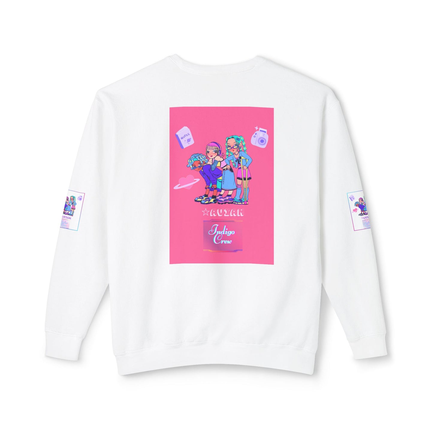 Indigo-Crew Avian Unisex Lightweight Crewneck Sweatshirt