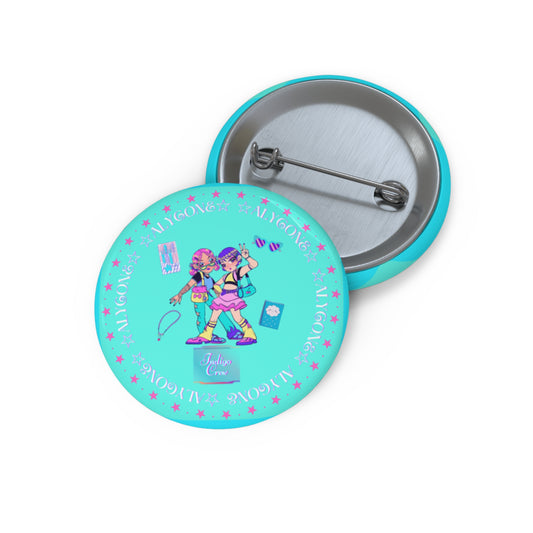 Indigo-Crew Alycone Pin Buttons