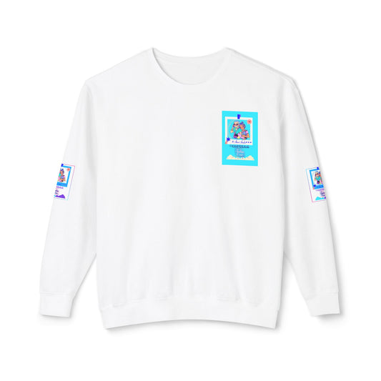 Indigo-Crew Capella Unisex Lightweight Crewneck Sweatshirt