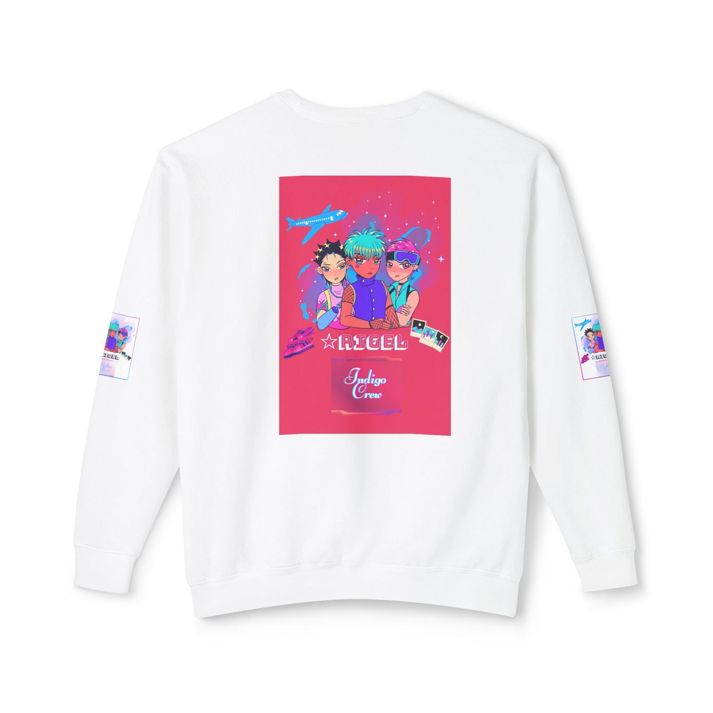Indigo-Crew Rigel Unisex Lightweight Crewneck Sweatshirt