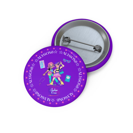 Indigo-Crew Alycone Pin Buttons
